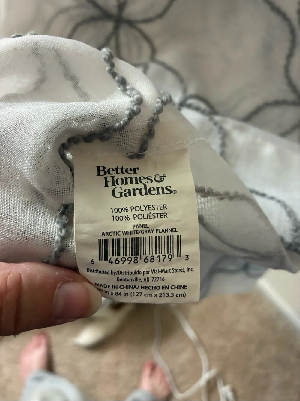Better Homes And Gardens white curtain